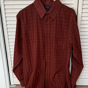 Croft & Barrow Men's Dark Red Plaid Shirt